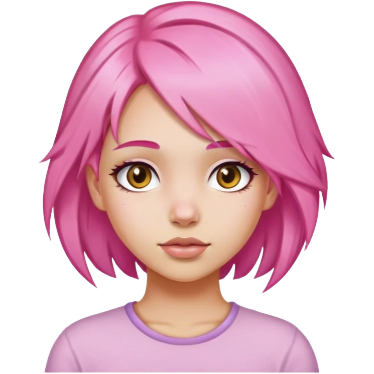 Love pink girl  emoji