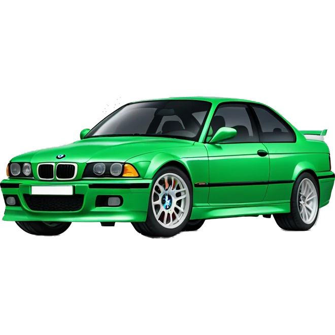 Green BMW e36 m3  emoji