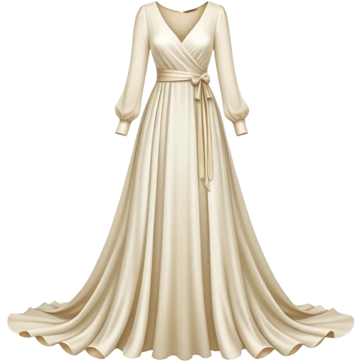 elegant dress with long sleeves emoji