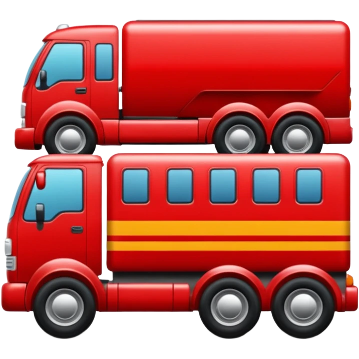 puedes crear unemojis de un camion con remolque emoji