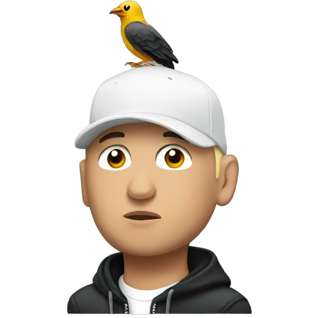 Eminem with a bird emoji