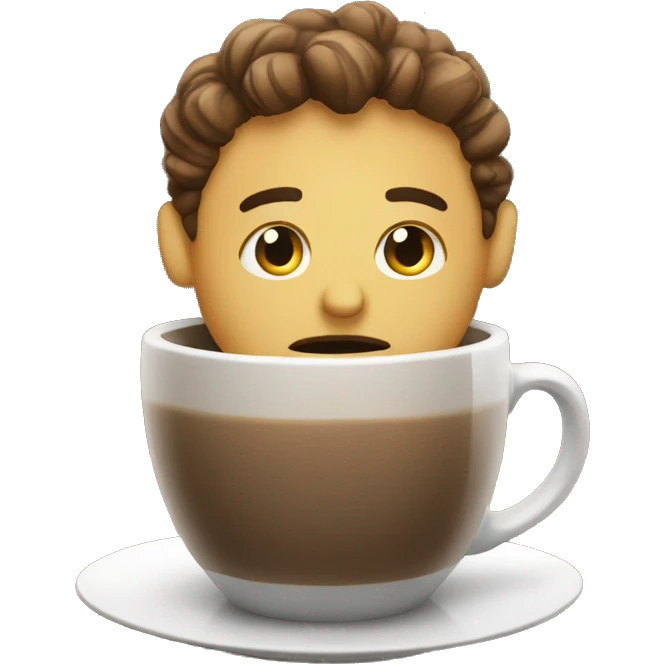 Me waiting for you in the coffee emoji