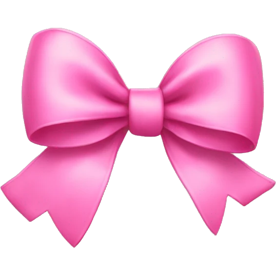 Pink bows emoji