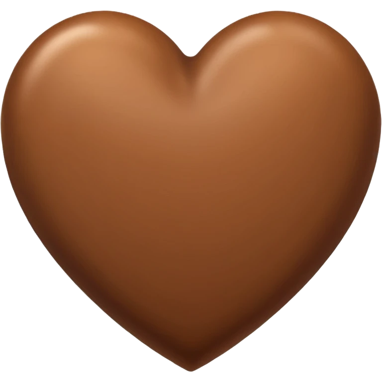 Heart brown emoji