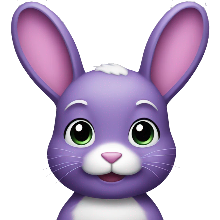 Purple bunny emoji