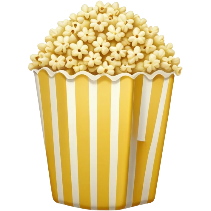 Popcorn in pale olive emoji