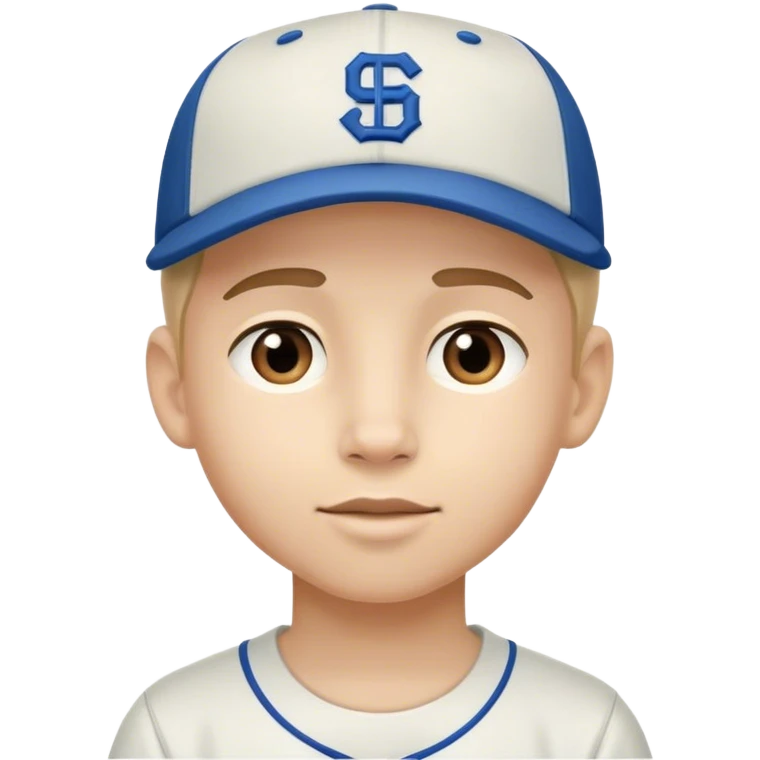 charming boy in baseball ugh cap emoji