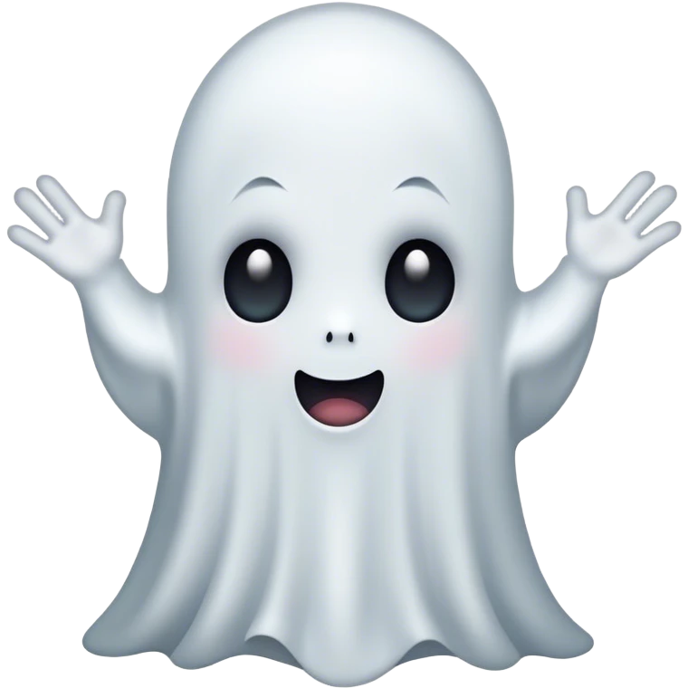 Cute ghost without arms emoji