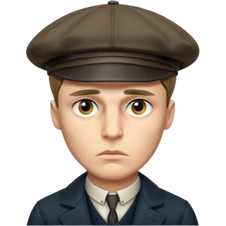 Tommy Shelby make his face exact  with  hat  emoji