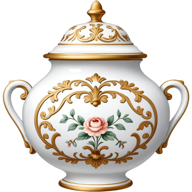 White romantic vintage aesthetic object emoji