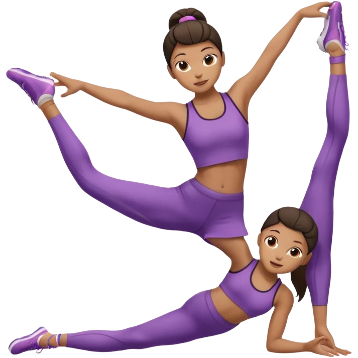 make sa one girl doing split with only 1 pair of legs emoji