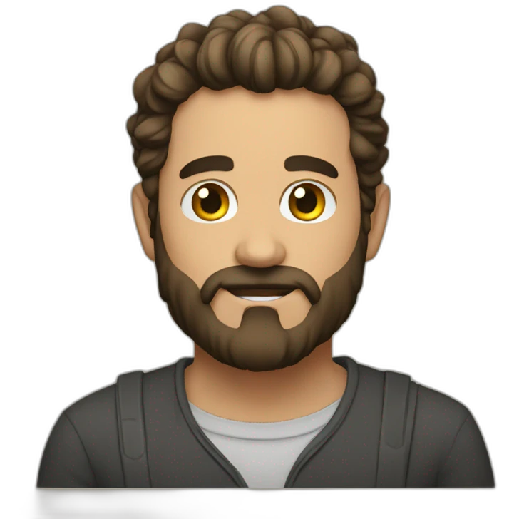 calvo barbudo emoji