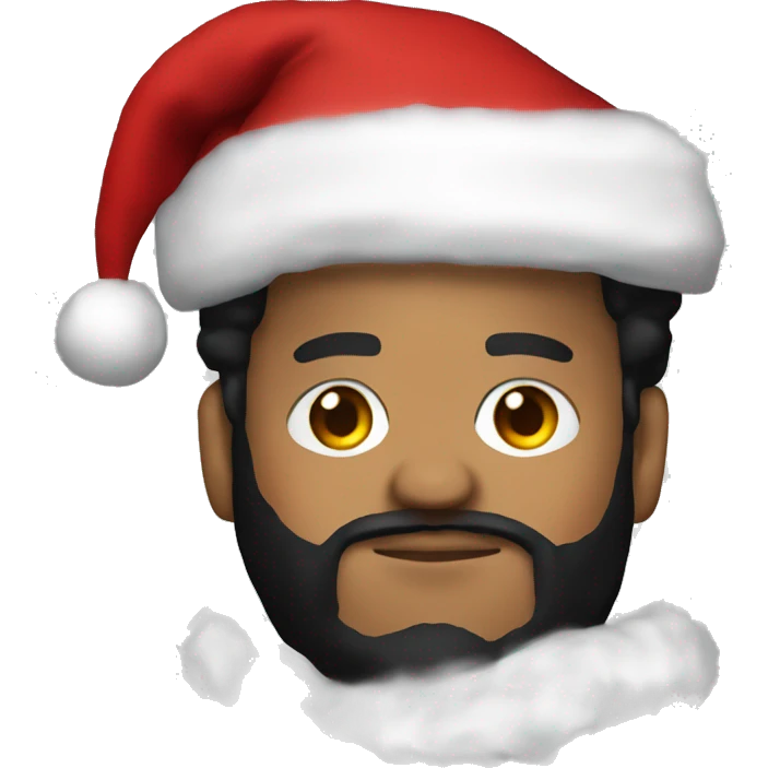 The Weeknd as santa claus emoji