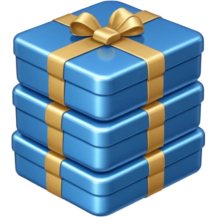 blue coins credit in a package emoji