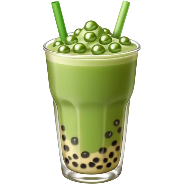 boba matcha milk tea emoji