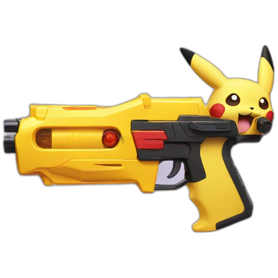 pikachu nerf gun emoji