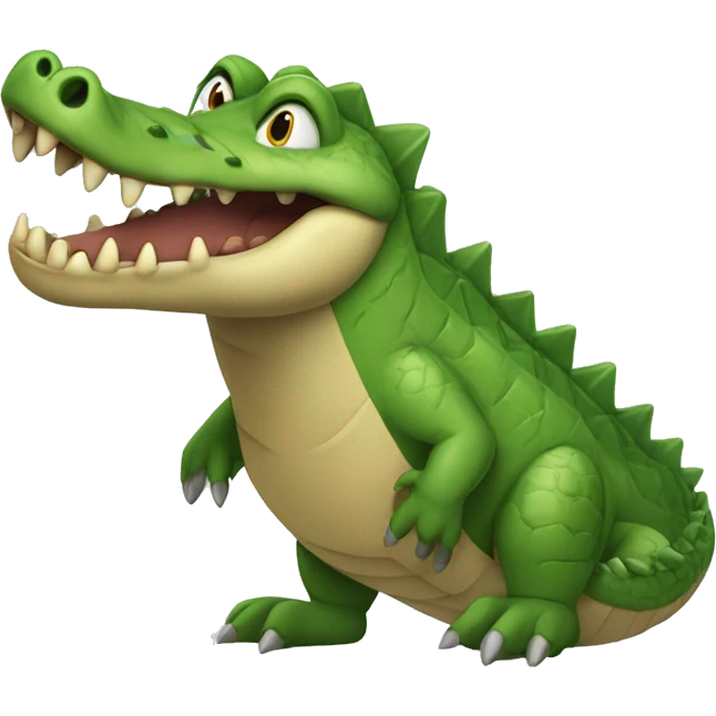 Crocodile in touxito playing tannis emoji