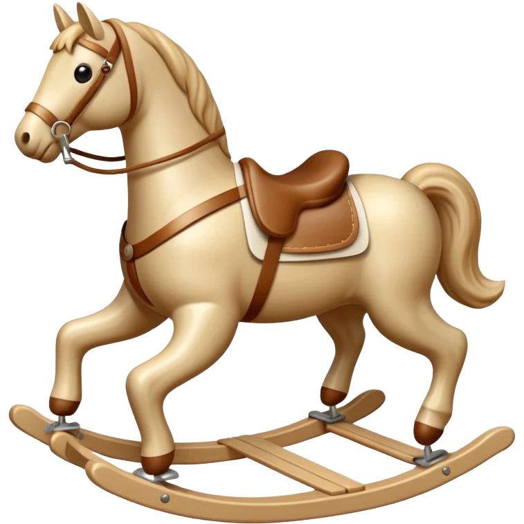 beige Rocking Horse emoji
