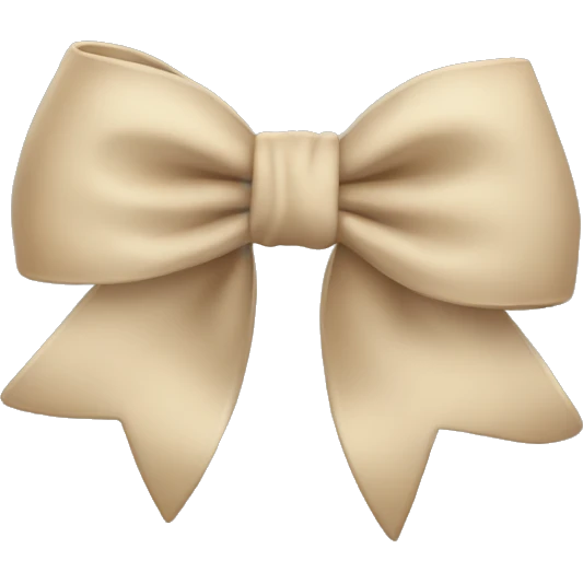 Beige bow  emoji