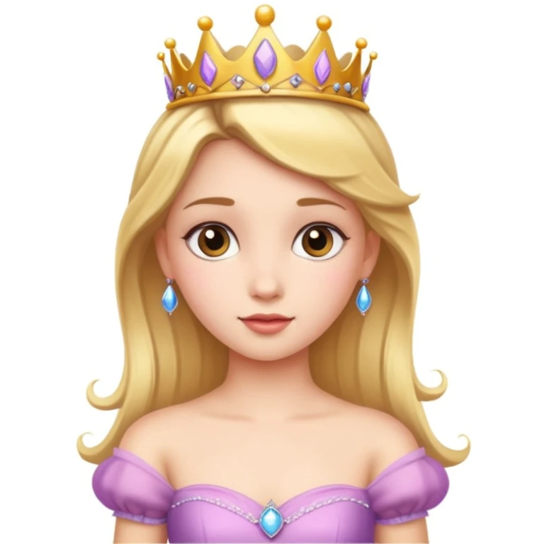 girls in a princess dress emoji