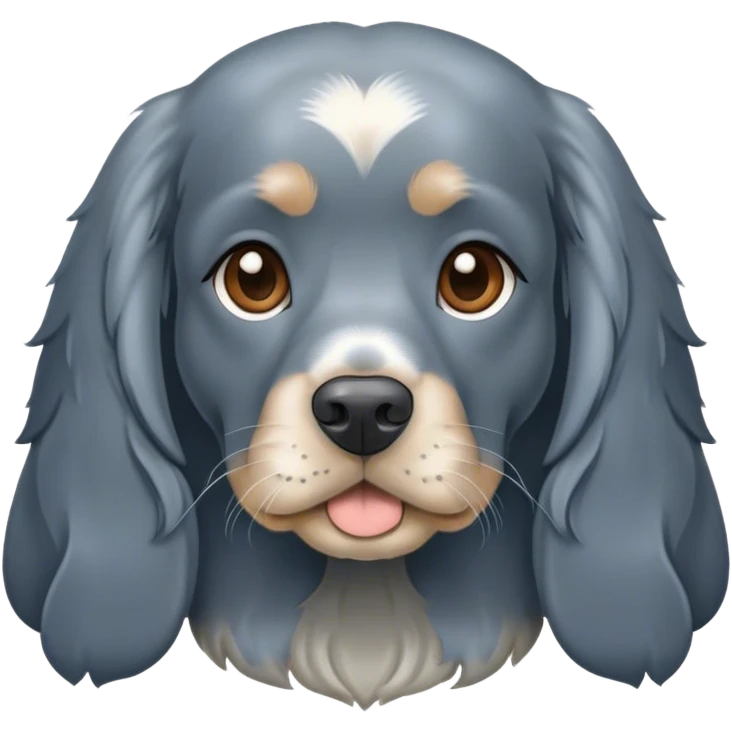 blue roan english cocker spaniel emoji