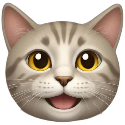 De chat qui s'embrasse emoji