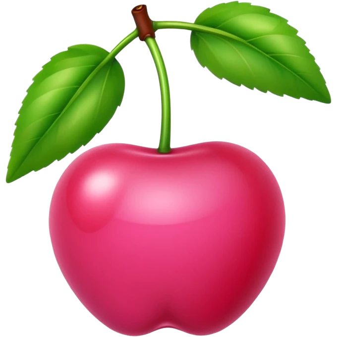 Light Pink cherries emoji