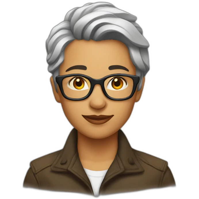 butch lesbian writer emoji