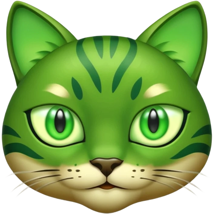 Emoji of my beautiful big Green Cat eyes shaped emoji