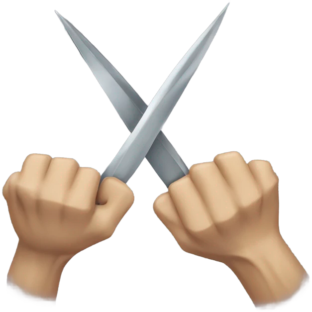 Wolverine arm with long blade claws  emoji