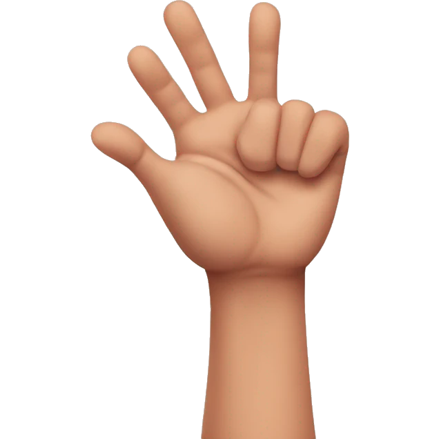 Hand with pinky finger down  emoji