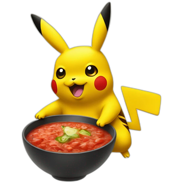 Pikachu qui dans la salsa emoji