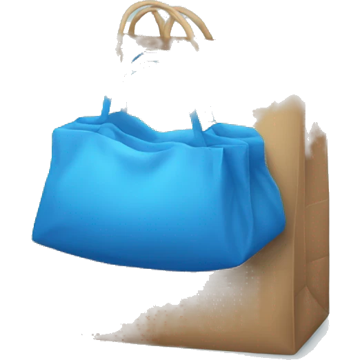 blue $ bag emoji