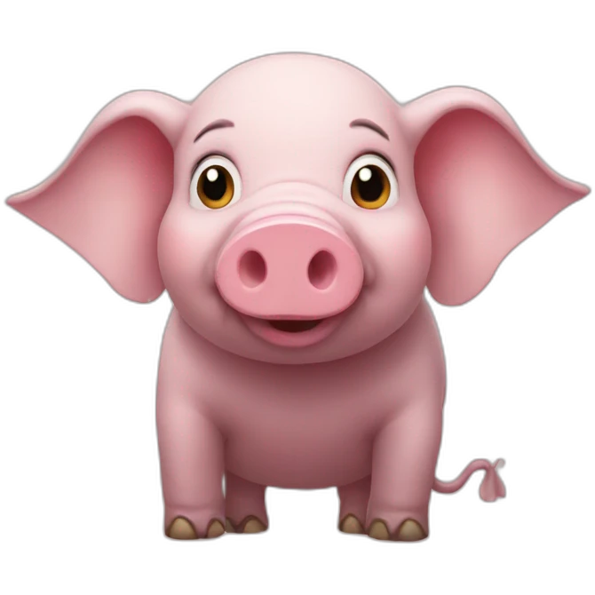 PiG underground elephant emoji