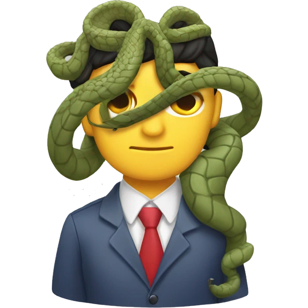 Araña con cabeza de serpiente emoji