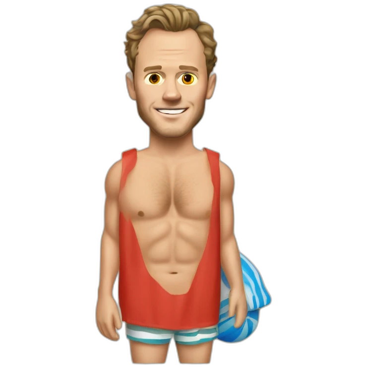 Jonathan Toews as beach bum emoji