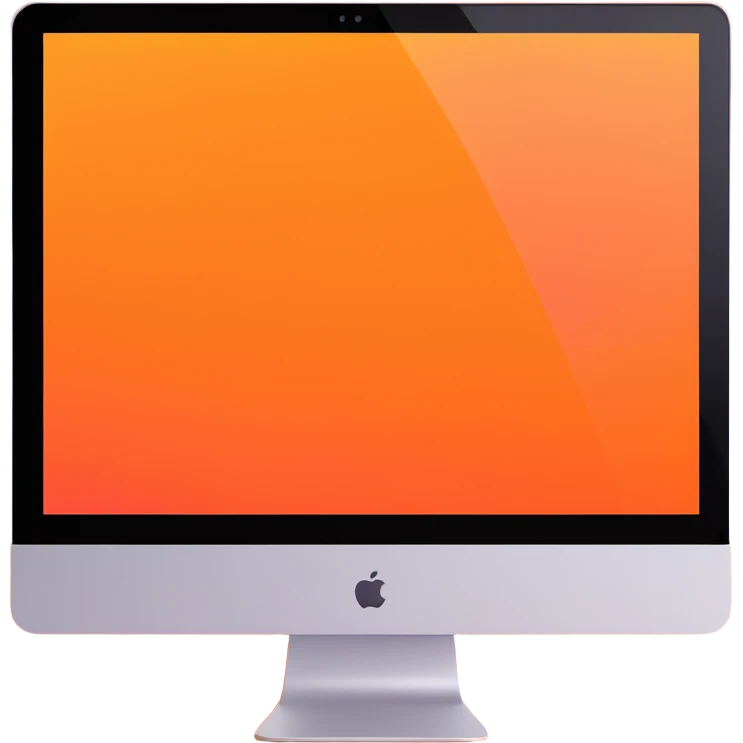 blue Mac computer screen emoji