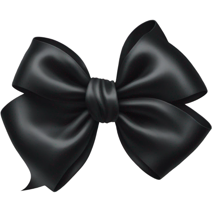 Black bow emoji
