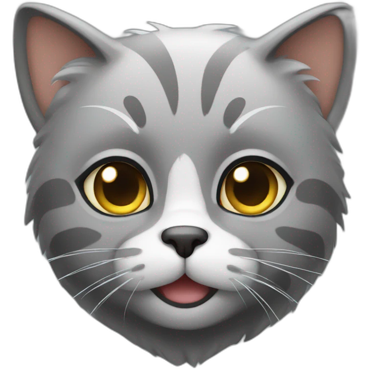 cat with gray hair emoji