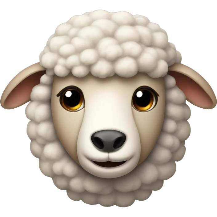 Sheep with bear emoji