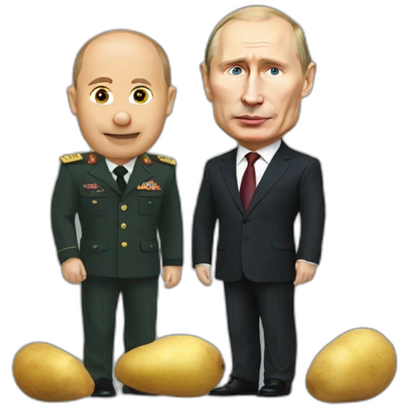 Putin and potato emoji