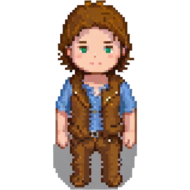 professional brown-haired man without beard emoji