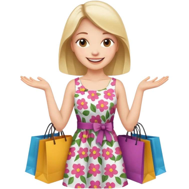 woman with cart emoji