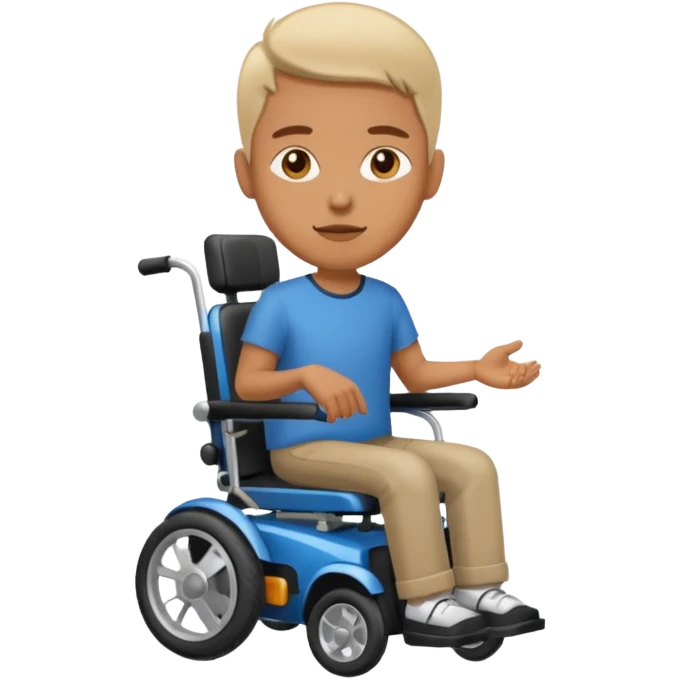 person in motorizeds wheelchair emoji