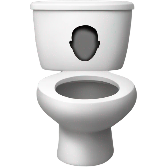 Toilet with a man inside of the toilet emoji