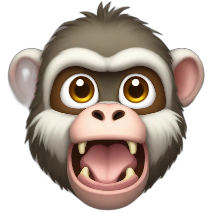 Mutation monkey eat cat emoji