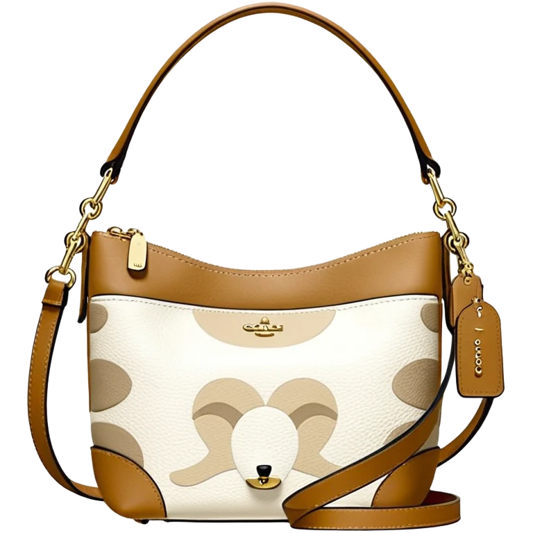 Coach Women's Hadley Mini Crossbody Bag in Pebbled Leather white beige
 emoji