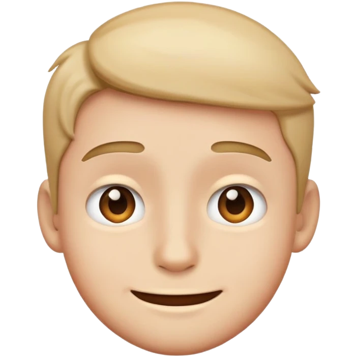 create face emoji of boy showing cute sarcasm emoji
