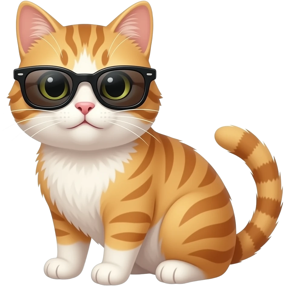 Cat wearing sunglasses emoji