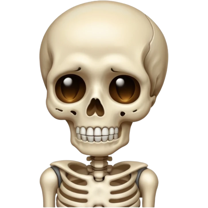 Squelette qui pleure emoji